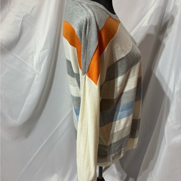 Vince Camuto Multi-striped Sweater Size - Picture 2 of 7